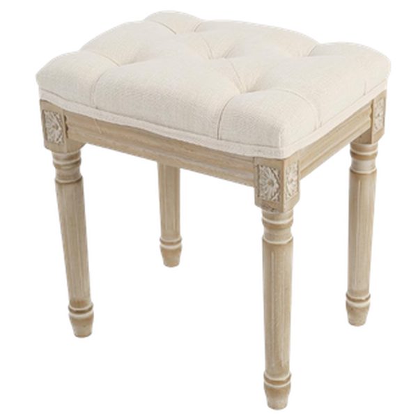 Olivia Ivory Ottoman — party rental in Miami
