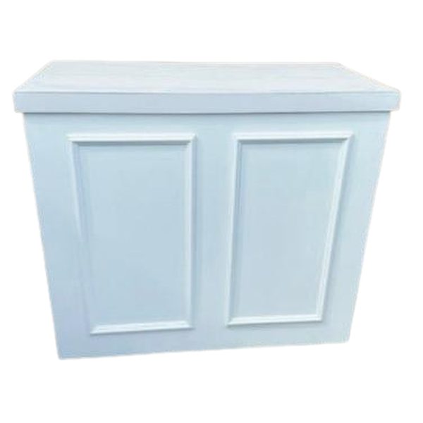 White Wood Vintage Bar 4' — party rental in Miami